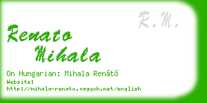 renato mihala business card